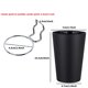 thumbnail image 2 of Juego de 6 ganchos para tablero perforado Kuhome, estilo anillo con tazas, de acero inoxidable, 2 of 6