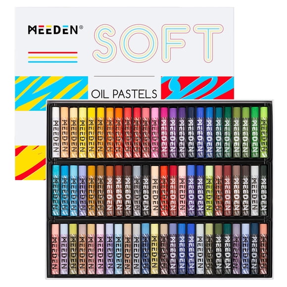 Set de pasteles al óleo MEEDEN 72 colores vibrantes para artistas, 72 ml