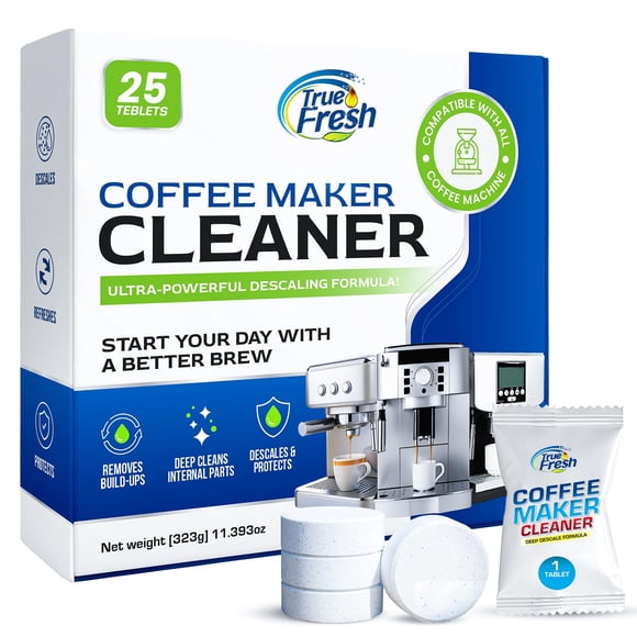 Limpiador para cafetera True Fresh, 25 tabletas descalcificadoras