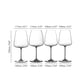 thumbnail image 5 of Set de Copas de Vino Riedel 5123/47 Winewings para Degustación, Juego de 4, Transparente, 5 of 7