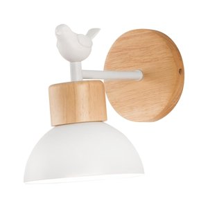 Ioensy - Lámpara De Pared Nórdica Para Porche, Loft, Minimalista, Interior, Pasillo De Casa, Lámpara De Pared Interior Blanca Con Pájaro