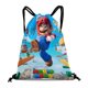 thumbnail image 1 of Super Mario Mochila de Cuerdas para Deportes y Gimnasio, Bolsa de Cuerdas Resistente al Agua, Bolsa Cinch, 30×40cm, 1 of 6