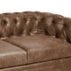 thumbnail image 4 of Sofa Florencia 2 Cuerpos Cuero Colorado Caramelo, 4 of 5