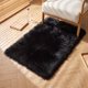 thumbnail image 5 of REGALWOVEN Alfombra de Área Suave y Peluda, Alfombras de Dormitorio Ultra Esponjosas, Alfombra Peluda Antideslizante para Habitación, Guardería, Dormitorio Negro 35" x 24", 5 of 6