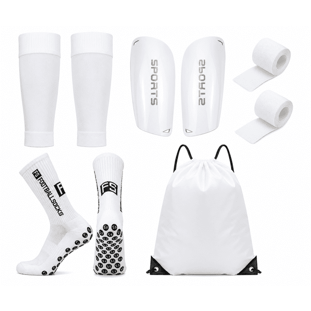 Kit Entrenamiento Fútbol Canilleras Medias Antideslizantes Bolso