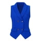 thumbnail image 2 of INSPIRE CHIC Chaleco de Traje para Mujer Doble Botonadura Negocios Solapa Elegante Chaleco de Vestir M Azul Real, 2 of 6