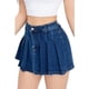 thumbnail image 2 of Short Tipo Mini Falda Juvenil Jeans Plisado Premium Elasticada 3018, 2 of 3