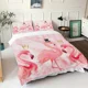 thumbnail image 1 of Flamingo Duvet Cover Cartoon Home Printed Pillowcase Set Adult Bedroom Children Comforter Bedding Bed Sheets, 1 of 5