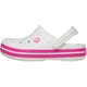 thumbnail image 4 of Zuecos Crocs Crocband para Niños Blanco y Rosa Talla 4, 4 of 7