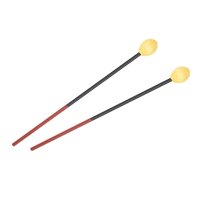 Magideal - Mazos De Marimba De Fibra De Carbono, Mazo Glockensplel, Percusión De Agarre Fácil, 1 Par Para Principiantes De Glockenspiel, Accesorios Para Instrume Amarillo