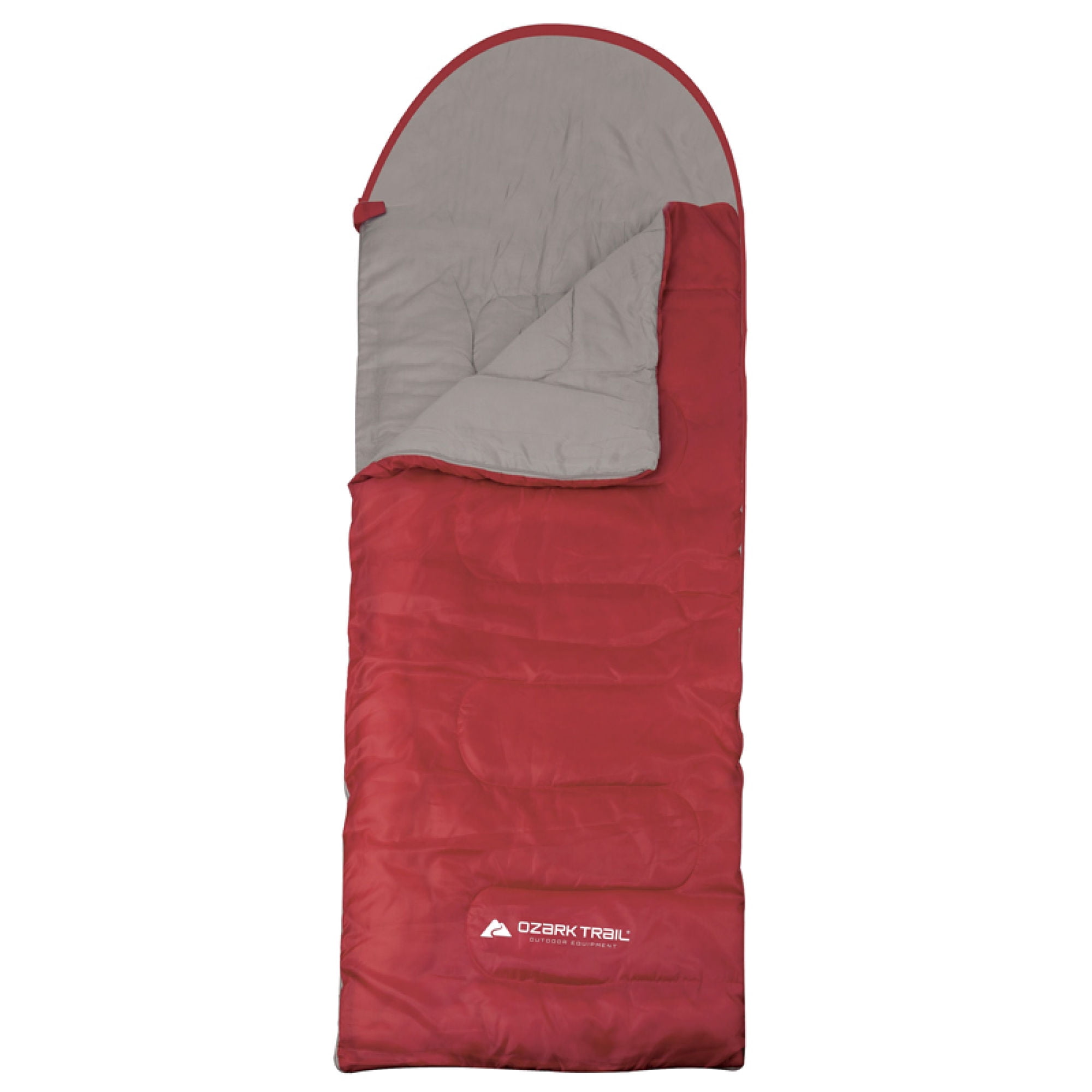 Saco de Dormir tipo sobre con capucha 300g Rojo