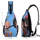 thumbnail image 2 of Cleo y Cuquín Riñonera Bandolera con Estampado Integral para Hombres y Mujeres, Bolso Cruzado Gráfico de Tendencia, Mochila de Hombro Streetwear para Ciclismo y Deportes, Riñonera Versátil Casual, 2 of 6