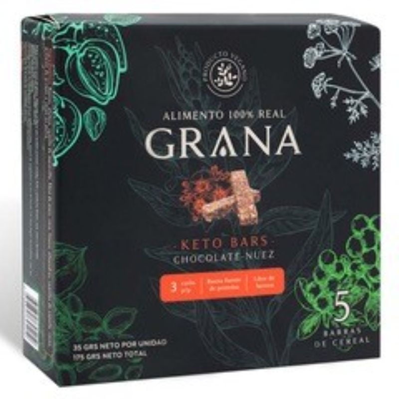 Barra Keto Chocolate-nuez 175 g Grana