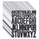 thumbnail image 1 of 12 hojas de pegatinas de letras de vinilo, 1 pulgada, 2 pulgadas 624 piezas de letras adhesivas, negro, 1 of 6