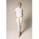 thumbnail image 4 of Camisa LE REUSSI para mujer con cuello redondo, color blanco, talla S, 4 of 5