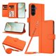 thumbnail image 1 of Funda Billetera para Samsung Galaxy S25 FE con Ventana para Fotos, Naranja, 1 of 6