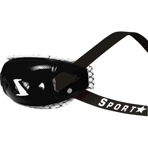 Correa de mentón SportStar Victory T‑Rex Gel negra L/XL