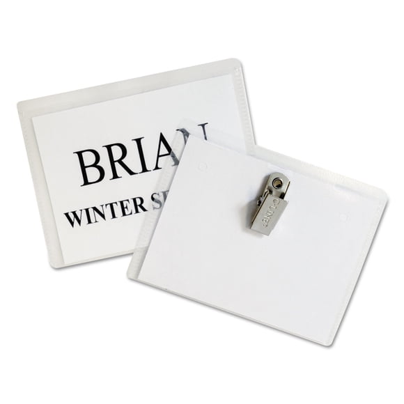 Kit de soporte para tarjetas de identificación tipo clip C-Line con insertos 4x3 50/BX