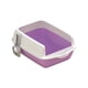 thumbnail image 1 of Caja De Arena Para Gatos Resistente A Las Manchas Y Antisalpicaduras Con Bandeja De Arena Para Gatos De Lado Alto, Color Morado, 1 of 5