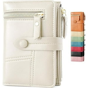 Veat00L - Billetera De Mujer, Billetera De Cremallera Corta, Gran Capacidad, Bolso De Tarjeta Portátil, Regalos Para Niñas Y Mujeres, Moda Y Elegancia