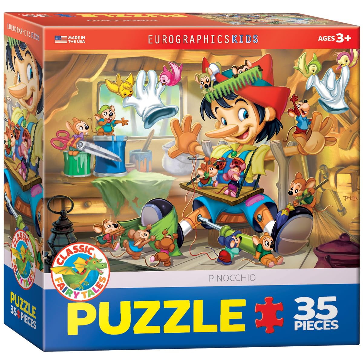 Rompecabezas Eurographics Pinocho 35 Piezas 33 X 48 Cm