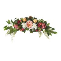 Magideal - Flor Artificial Swag Boda Flores Floral Swag Garland Para La Recepción De Telón De Fondo Decoración Para Hogar
