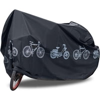 Xusx111 - Cubierta De Bicicleta Impermeable A Prueba De Polvo - Cubierta De Bicicleta Para 1 Bicicletas, Uso Interior Y Exterior, Cubierta De Bicicleta Resistente A La Nieve (Negro 350G)