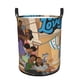 thumbnail image 1 of Amor Joven Cesta de lavandería de gran capacidad redonda con asa, bolsa para ropa sucia plegable, almacenamiento para dormitorio, baño y lavadero 44x35 cm, 1 of 6