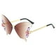 thumbnail image 1 of Women's Butterfly Shape Rhinestone Rimless Sunglasses UV Blocking Sunglasses For Driving Fishing Hunting Hiking Outdoor Sports, 1 of 5