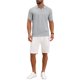 thumbnail image 2 of INSPIRE CHIC Regreso a Clases Polo de Punto Texturizado para Hombre Cuello en V Manga Corta Polo de Golf Talla S Gris Claro, 2 of 6