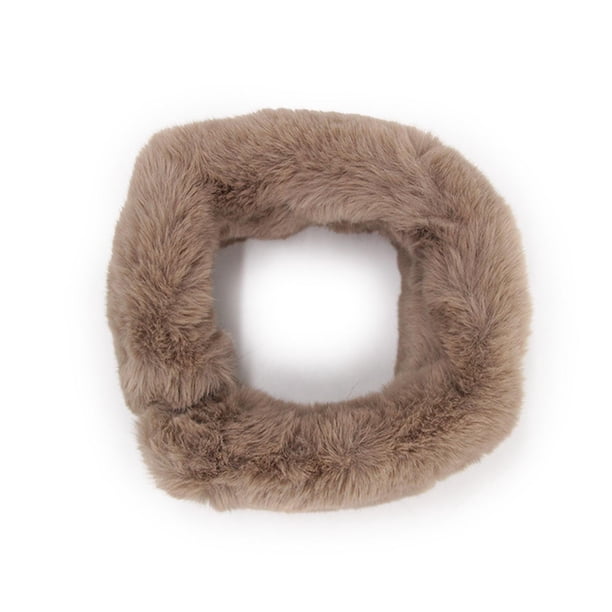 Cuello Fur Con Imán Mujer Suave Abrigado Invierno Elegante crema Talla Única