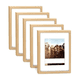 thumbnail image 1 of Pack 5 Marco Para Foto Belug Portaretrato Decoración A4 Cuadro Marron Claro, 1 of 5