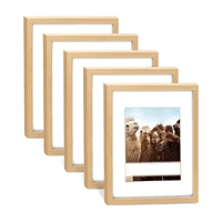 Pack 5 Marco Para Foto Belug Portaretrato Decoración A4 Cuadro Marron Claro