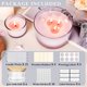 thumbnail image 3 of CONNOO Pack de 6 frascos de vidrio transparente de 24 oz para velas con tapas de bambú herméticas, 3 of 7