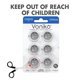 thumbnail image 5 of Batería Voniko CR2032 3V de Litio Paquete de 6 con Seguridad para Niños, 5 of 8