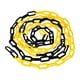 thumbnail image 2 of Cadena De Tráfico Barrera Enlace Conos De Tráfico Conector Para Estacionamiento Patio Amarillo Negro, 2 of 5