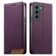 thumbnail image 1 of Funda Tipo Cartera de Cuero Sintético para Samsung Galaxy S22 Bloqueo RFID, con Ranuras para Tarjetas y Bolsillo para Efectivo, Cierre Magnético Fuerte Morado, 1 of 6