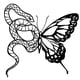 thumbnail image 2 of Escultura De Pared Colgante Con Acento Moderno Para Ba?o, Mariposa, Decoración De Pared De Metal Con Serpiente, 2 of 5