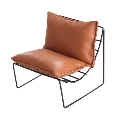 Bothyi - Mini Silla De Casa De Muñecas 1/6 Modelo Sillón De Aleación Para Niños Juego De Simulación Marrón Claro