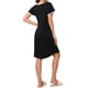 thumbnail image 3 of INSPIRE CHIC Camisón de Modal para Mujer con Cuello en V, Manga Corta, Volantes, Largo hasta la Rodilla, Ropa de Casa, Talla L, Negro, 3 of 6