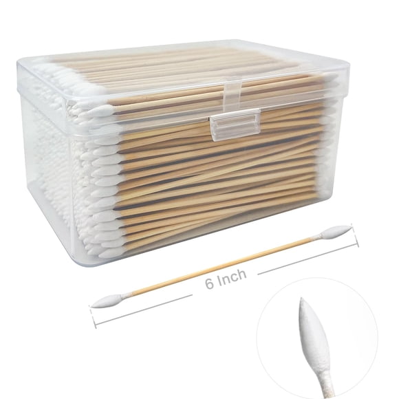 Bastoncillos de algodón PINGMIC 400 (800 puntas) para limpieza de pistola de precisión de 15 cm