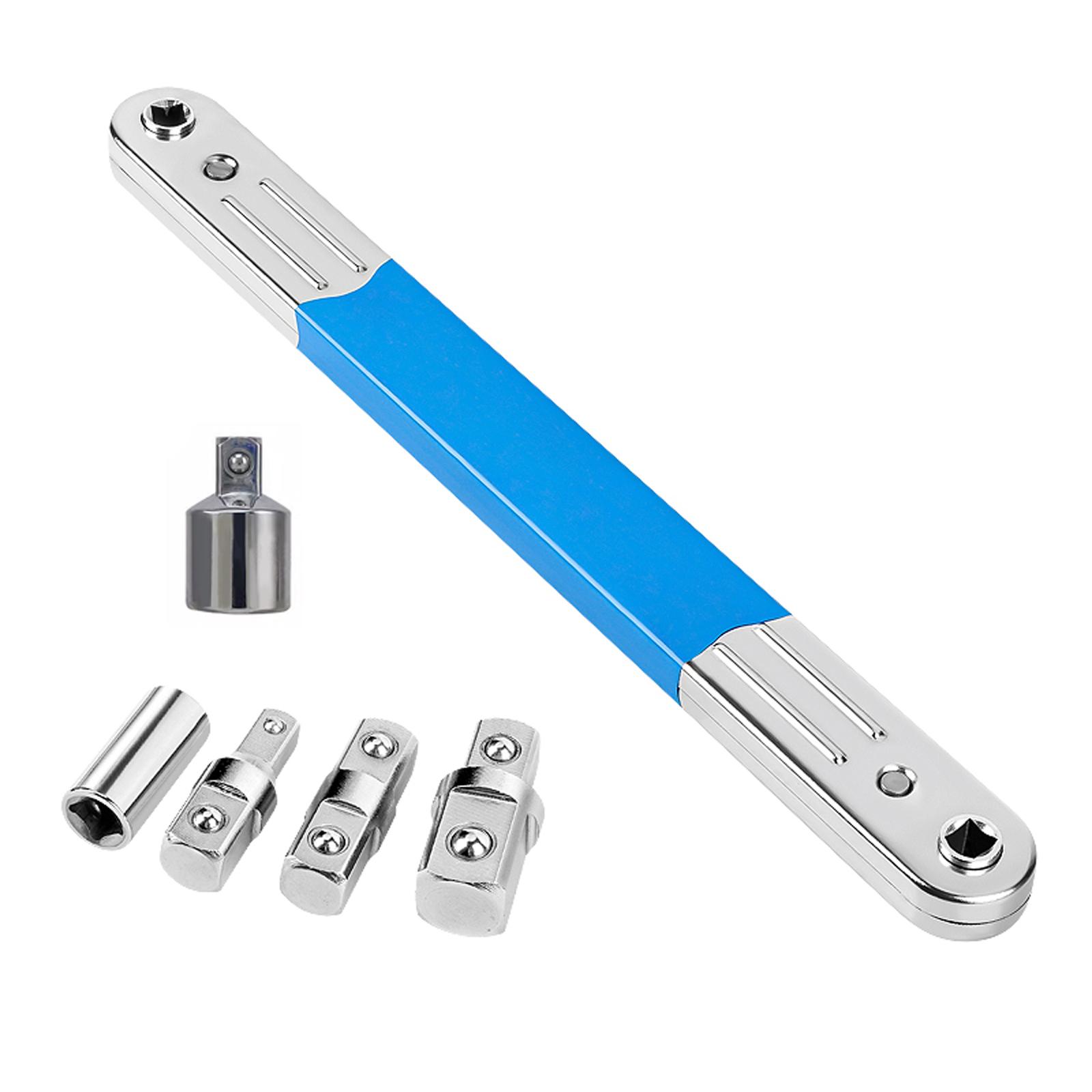 Magideal - Llave De Extensión Desplazada, 15,35 Pulgadas, Extensión Multifunción Premium De Acero Al Carbono, Conexión De 1/2 Pulgada, 1/4 Pulgada, 3/8 Pulgada P