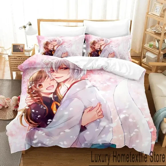 Kamisama Kiss Tomoe Bedding Set Boys Girls Size Duvet Cover Pillowcase Bed boys Adult Bed Sheets