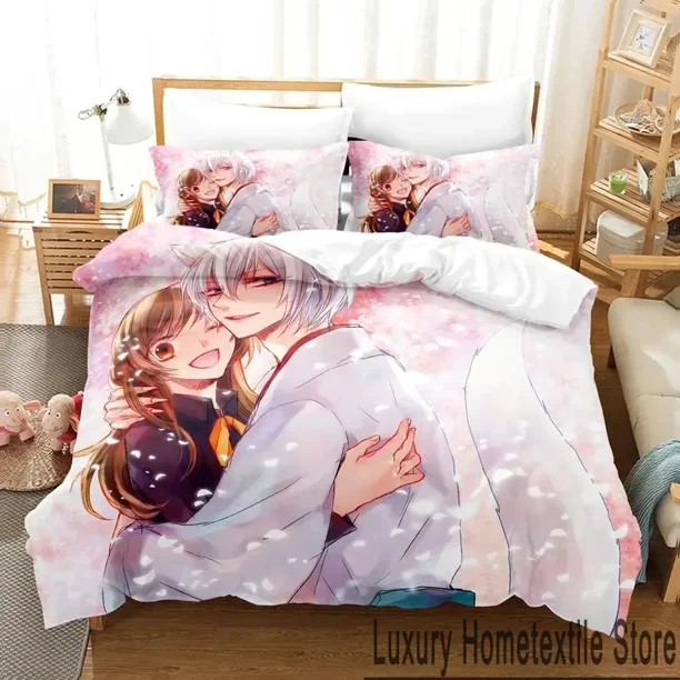 Kamisama Kiss Tomoe Bedding Set Boys Girls Size Duvet Cover Pillowcase Bed boys Adult Bed Sheets