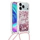 thumbnail image 1 of Funda FOXDOCK para iPhone 17 Pro Max con Cuerda Ajustable, Brillo Líquido, Protección Antigolpes y Lente – Ideal para Regalo, 1 of 6