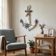 thumbnail image 3 of Ancla Decorativa De Madera Pared Estilo Nautico Marinero azul, 3 of 8
