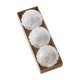 thumbnail image 1 of Juego De Adornos De Bolas Navideñas, Manualidades Para Cumpleaños, Fiestas En Interiores Y Exteriores, 8 Cm, Color Blanco, 1 of 3