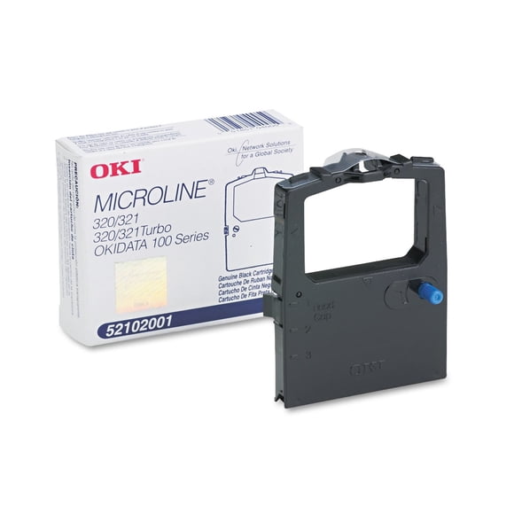 Ribbon Oki Data de nailon negro para impresora Microline 320/321