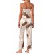 thumbnail image 3 of Conjunto de Pijama de Satén con Estampado de Leopardo para Mujer de INSPIRE CHIC, Cami Suave con Escote en V y Pantalones de Cintura Elástica para Descanso, 2 Piezas, L Champán, 3 of 6