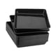 thumbnail image 3 of 10 Uds. Platillos para plantas, bandejas para plantas cuadradas, bandejas para macetas, platillos para balcón, jardín, interior, exterior, alféizar de Negro, 3 of 5